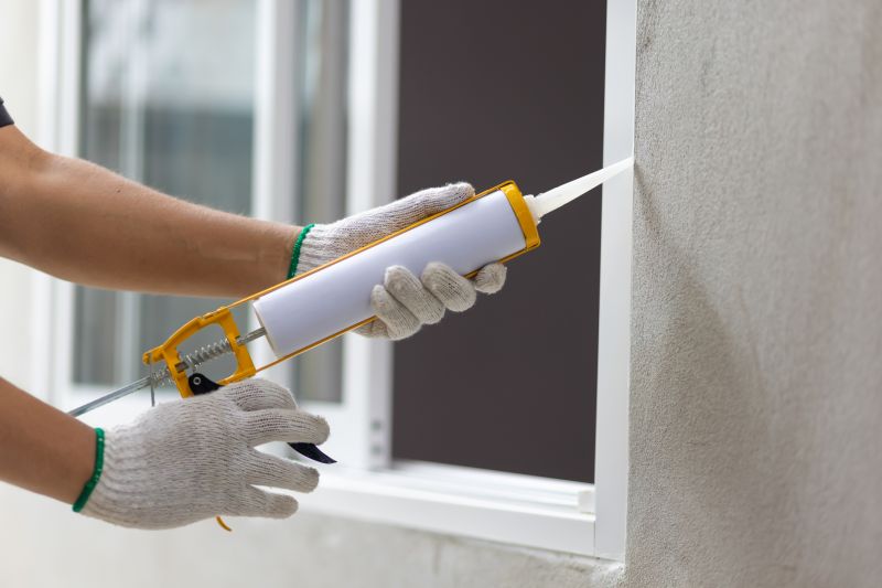 Close-up of Caulking Application